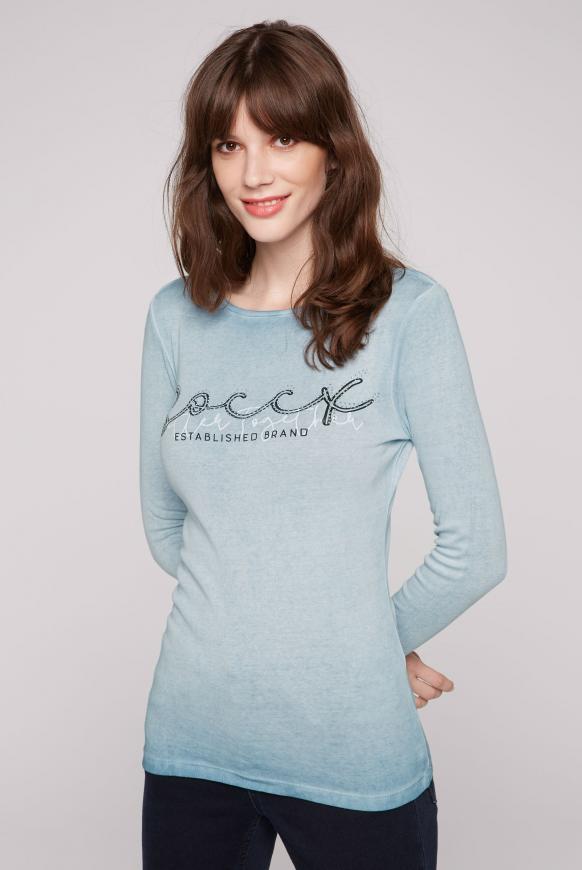 Rippshirt mit Logo Artwork