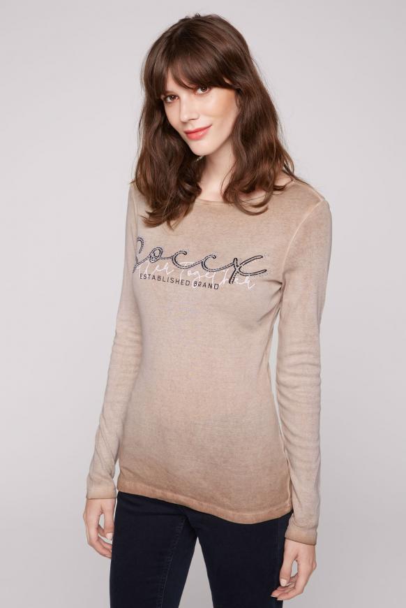 Rippshirt mit Logo Artwork