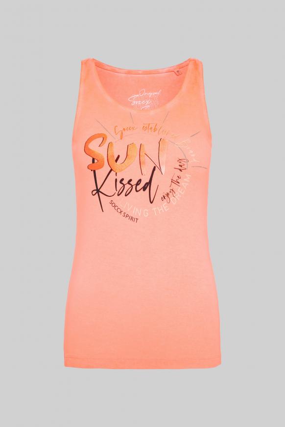 Ripptop Inside Oil Dyed mit Glitter Print