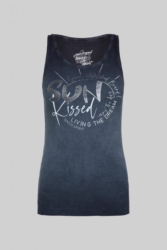 Ripptop Inside Oil Dyed mit Glitter Print