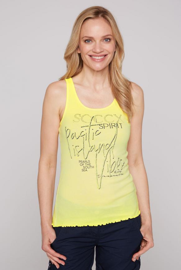 Ripptop mit Caviar-Print