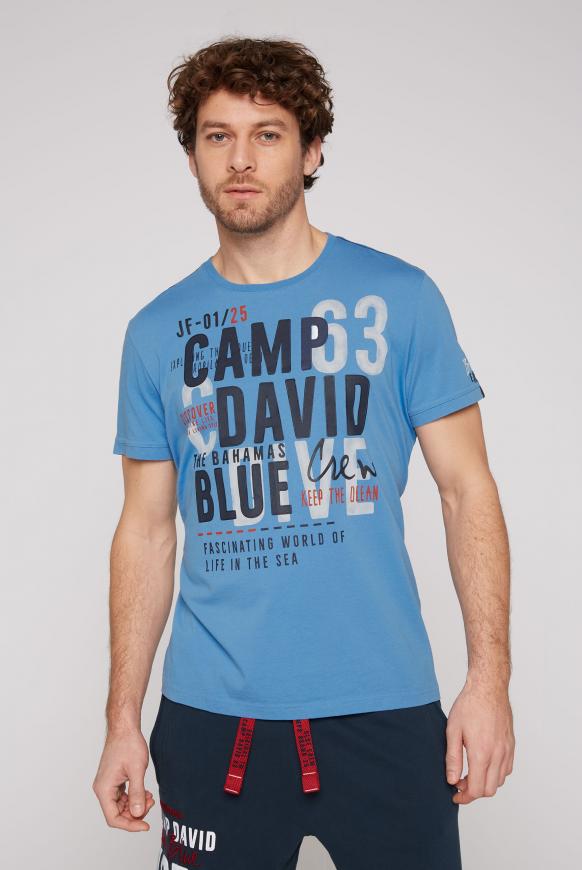 Rundhalsshirt mit Logo Artworks
