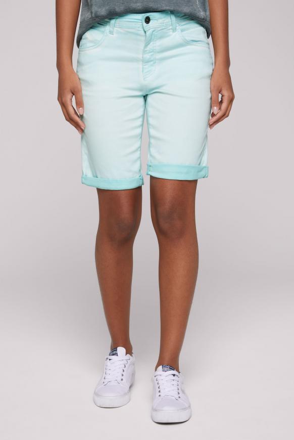 Shorts mit Turn-Up-Saum exotic aqua