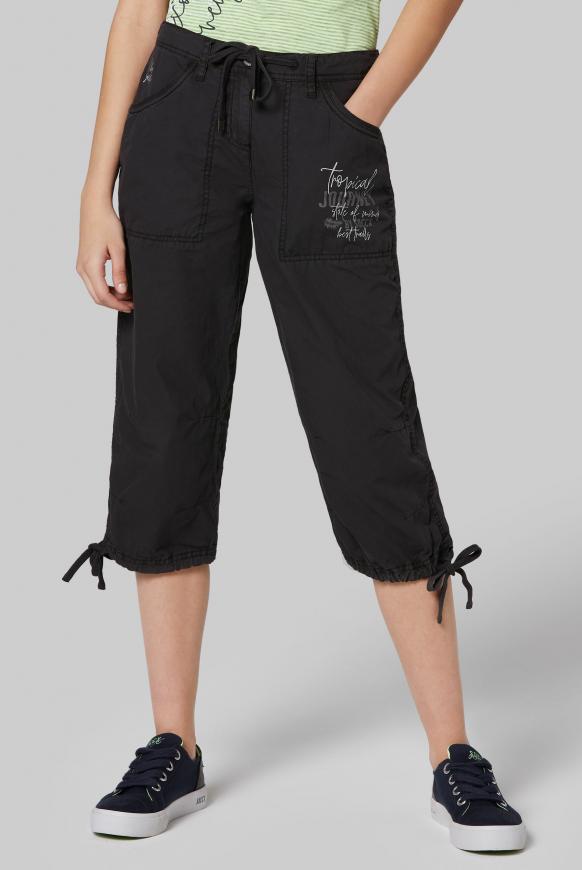 Skater Bermuda mit Label Print