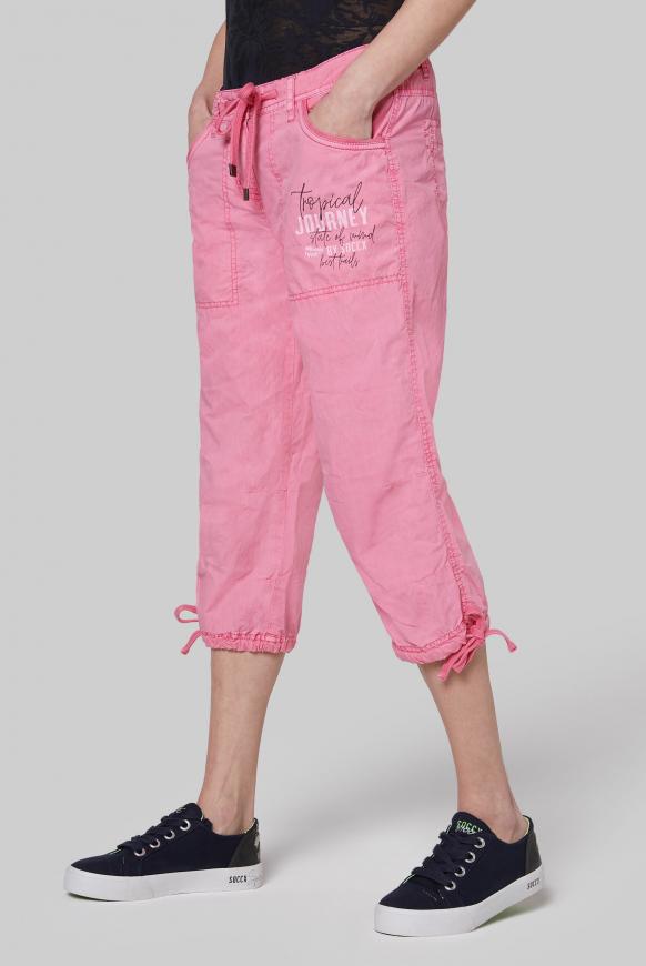Skater Bermuda mit Label Print