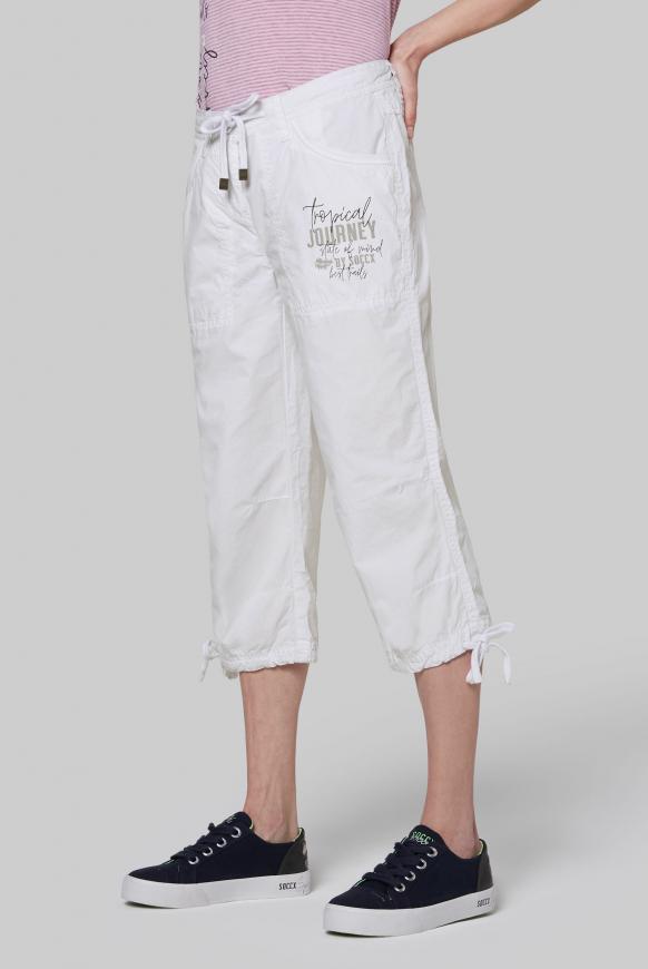 Skater Bermuda mit Label Print