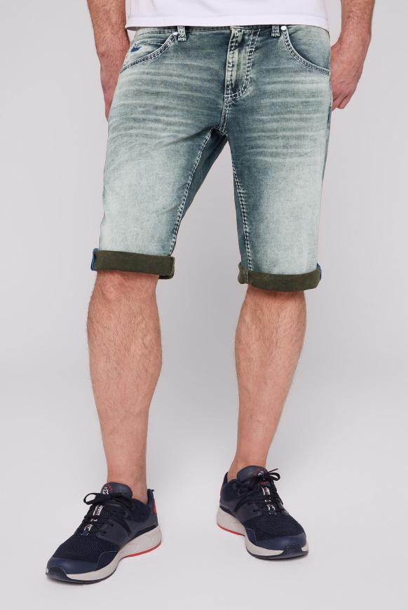 Skater Jeans NI:CO aus Jogg-Denim blue green used