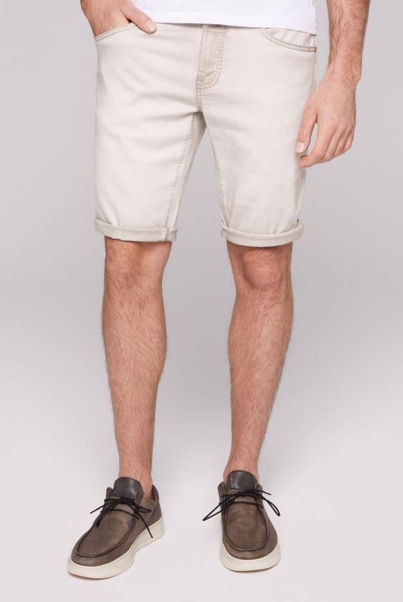 Skater Jeans Shorts DA:VD aus Sweatmaterial beige