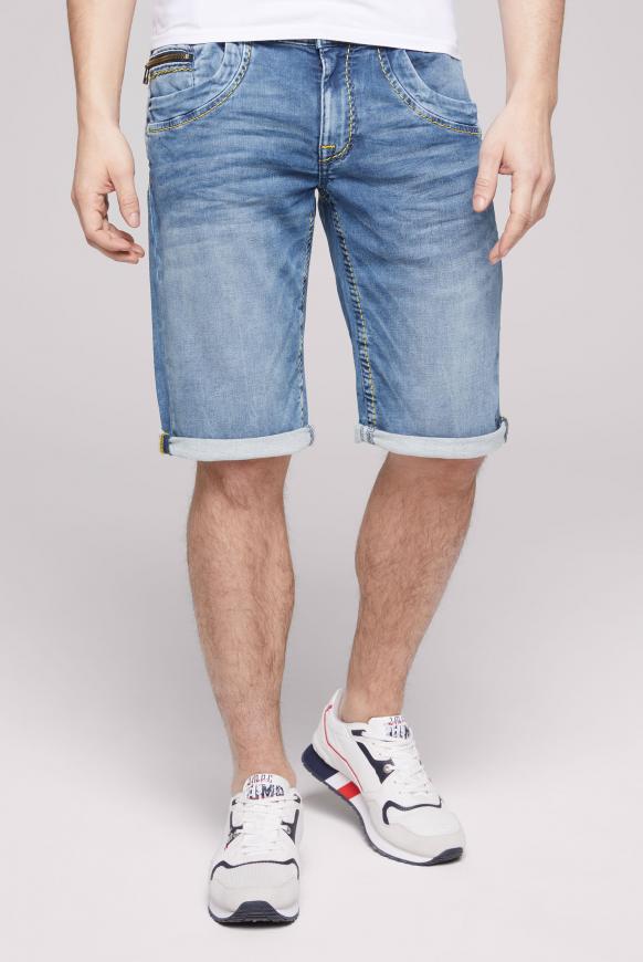 Skater Jeans Shorts NI:CK aus Jogg Denim dark blue