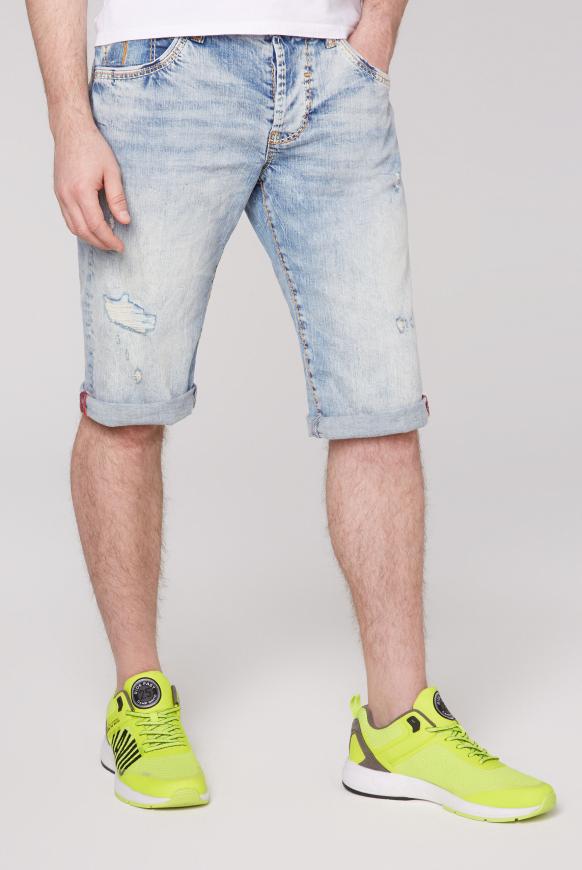 Skater Jeans Shorts RO:BI mit Destroy-Effekten