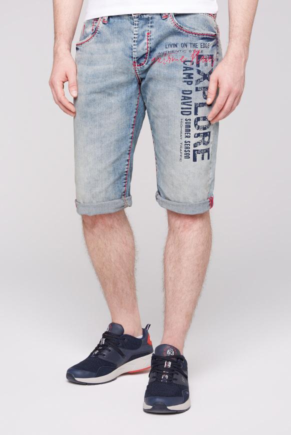 Skater Shorts Jeans RO:BI mit Artwork