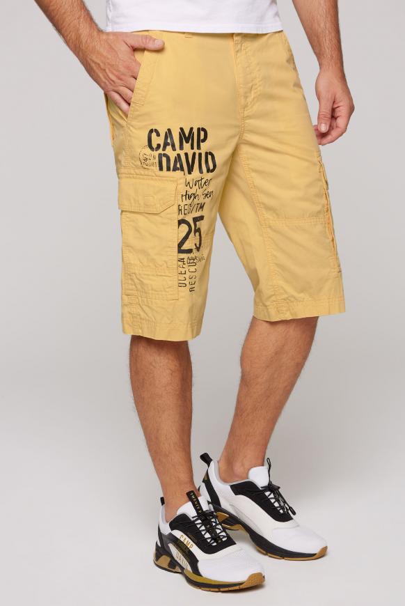 Skater Shorts mit Logo Print mountain yellow