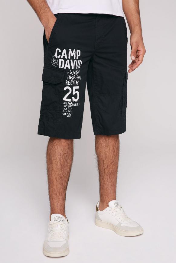 Skater Shorts mit Logo Print black