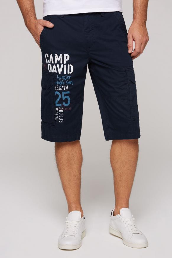 Skater Shorts mit Logo Print blue navy