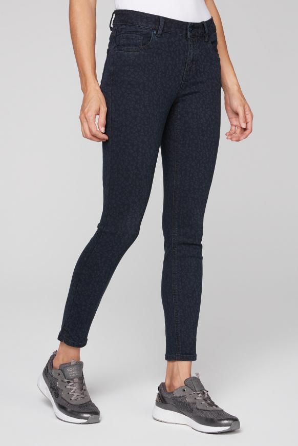 Slim Fit Jeans MI:RA mit Leo Print