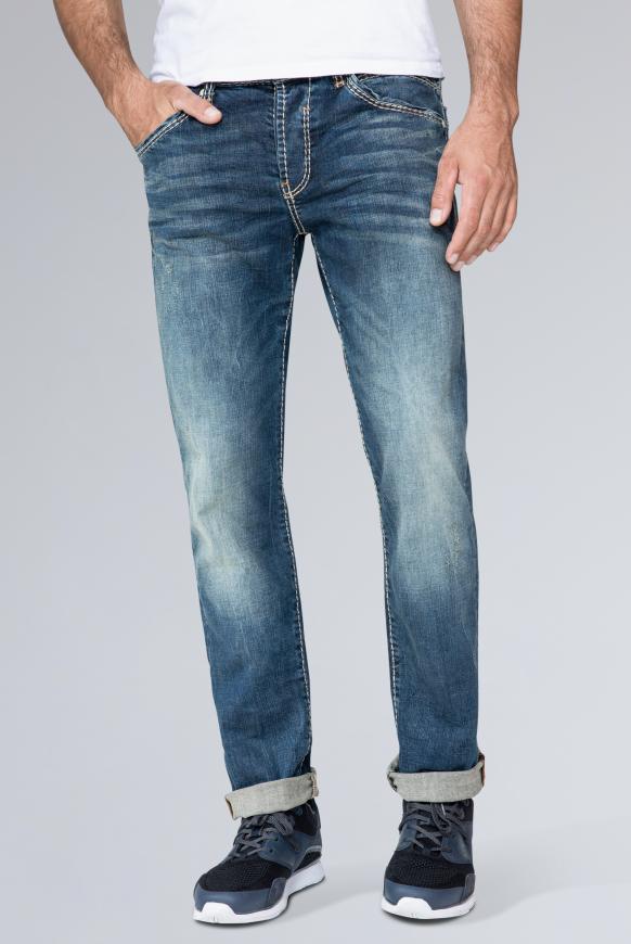 Slim Fit Jeans RO:BI mit Washed-Out-Partien