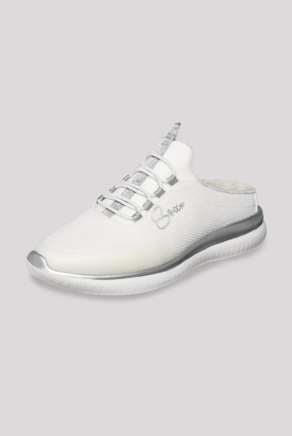 Slip On Sneaker mit Meshstruktur white