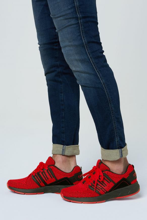 Sneaker mit Strick-Struktur und Power-Sohle