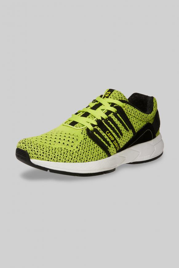Sneaker mit Strick-Struktur und Power-Sohle