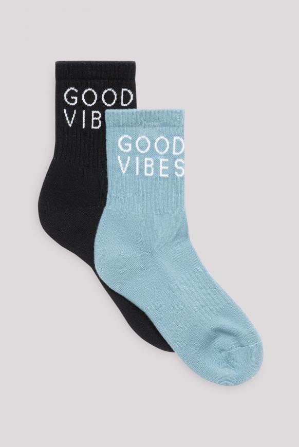 Socken mit Intarsia-Logo 2 Paar