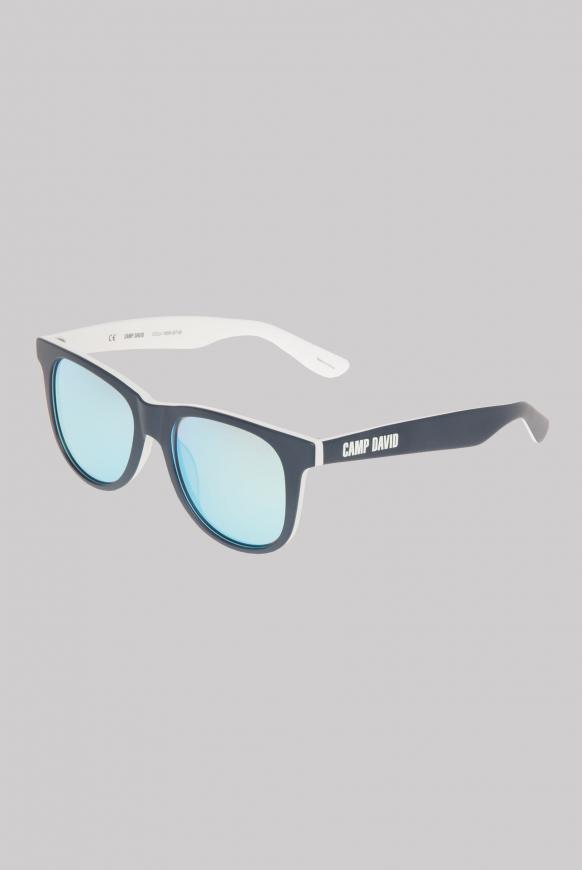 Sonnenbrille mit Vollrandfassung blue / white