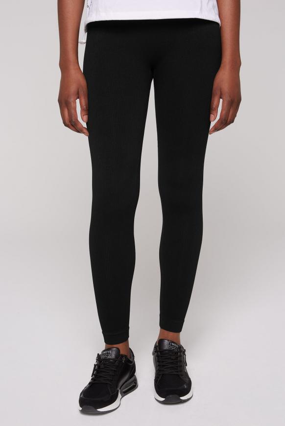 Sporttights Seamless mit Rippstruktur