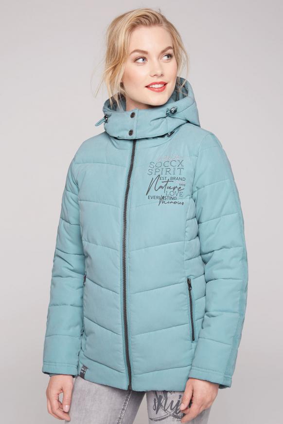 Steppjacke mit abtrennbarer Kapuze