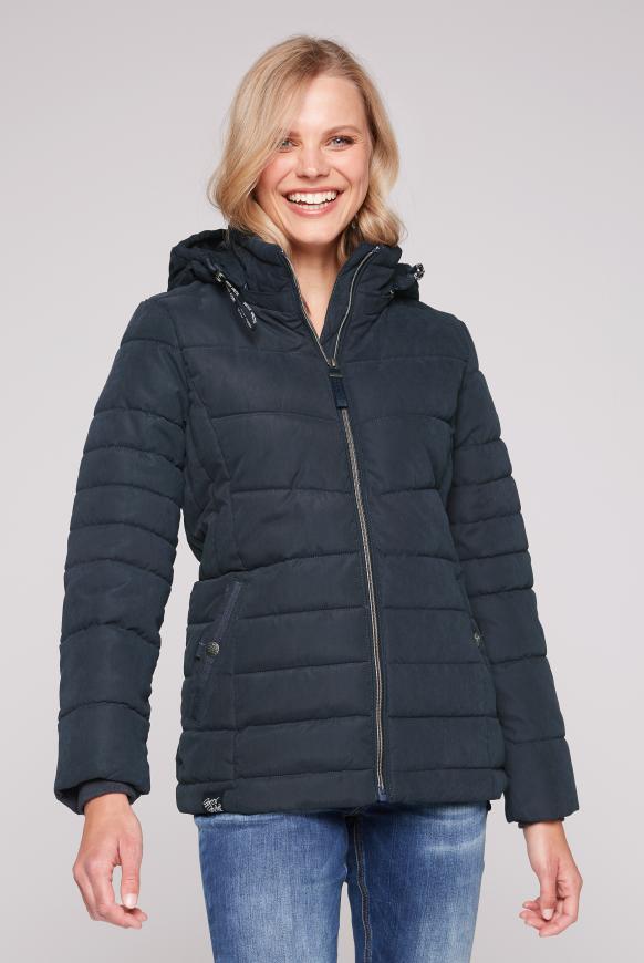 Steppjacke mit abtrennbarer Kapuze