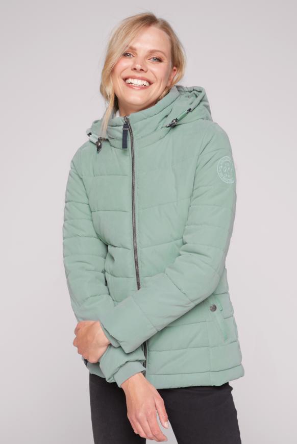 Steppjacke mit abtrennbarer Kapuze