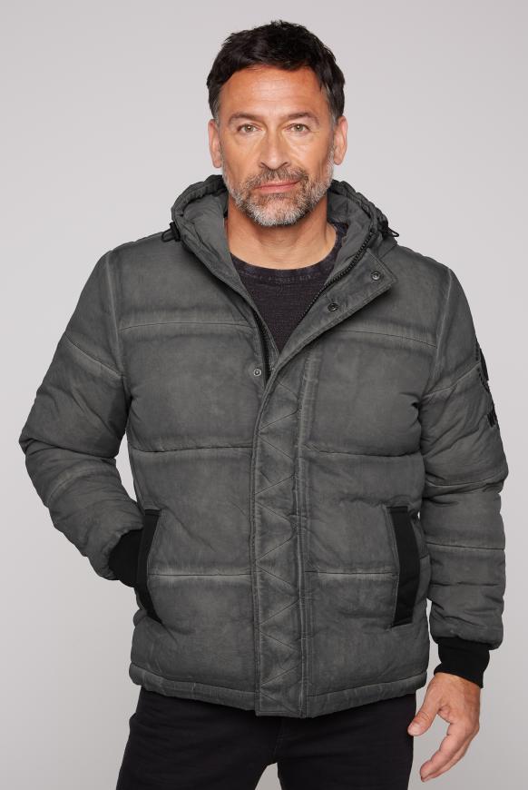 Steppjacke mit Crinkle- und Spray-Effekt