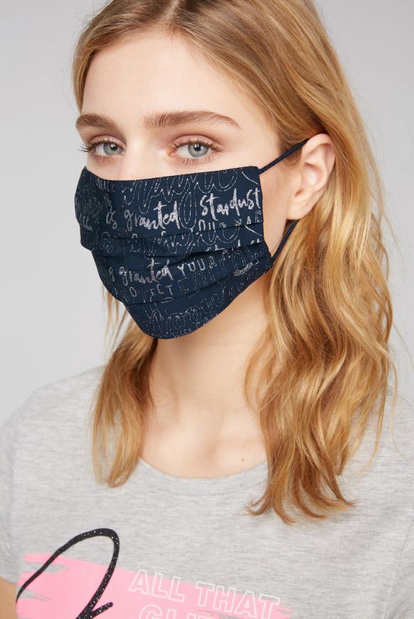 Stoffmaske mit Glitzer-Print im 4er Pack