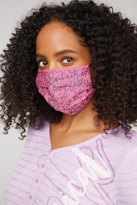 Stoffmaske mit Glitzer-Print im 4er Pack