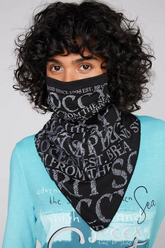 Stoffmaske mit Triangle-Tuch und Logo Design