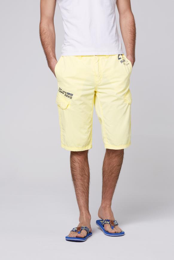 Stone Washed Skater Bermuda mit Seitentapes