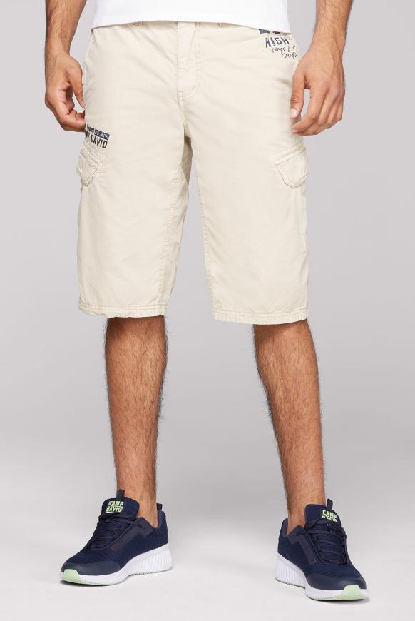 Stone Washed Skater Bermuda mit Seitentapes