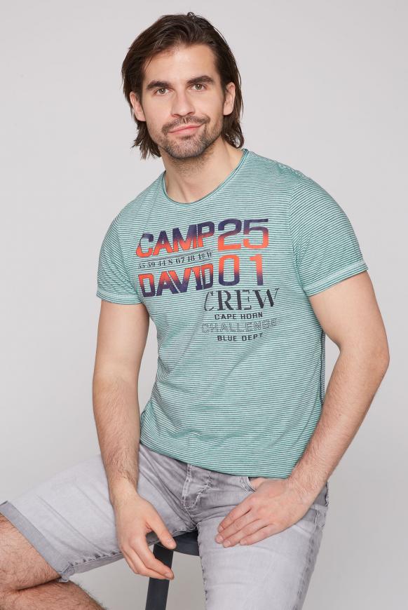 Streifenshirt mit Gradient Print