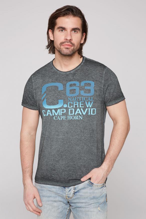 Streifenshirt mit Gradient Print