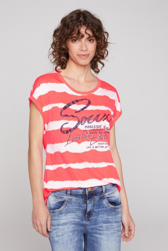 Streifenshirt mit SOCCX Artwork