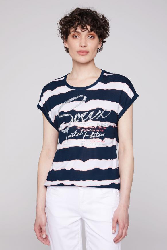 Streifenshirt mit SOCCX Artwork