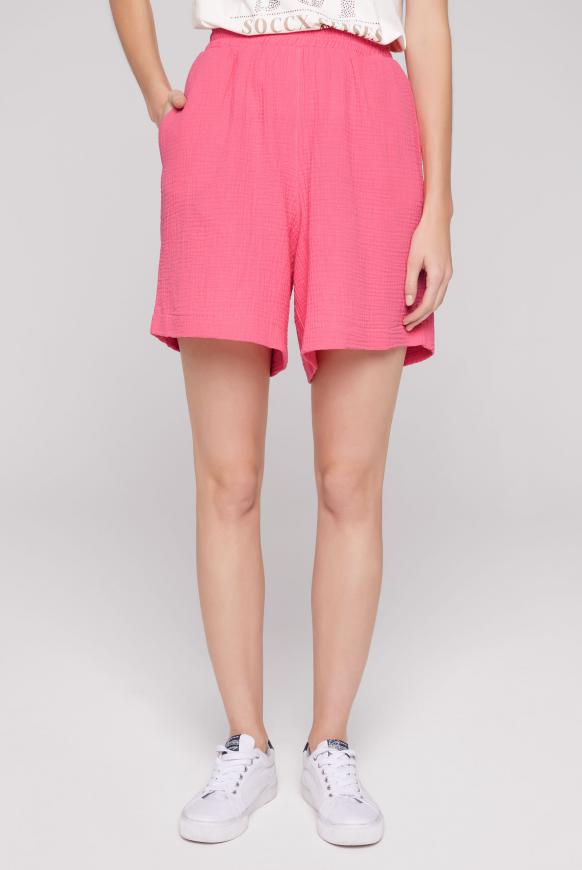 Strukturierte Shorts aus Musselin