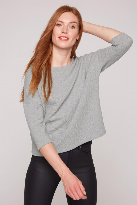Strukturiertes Boxy-Sweatshirt