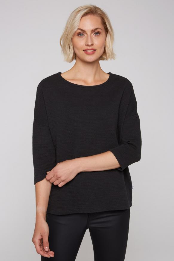Strukturiertes Boxy-Sweatshirt