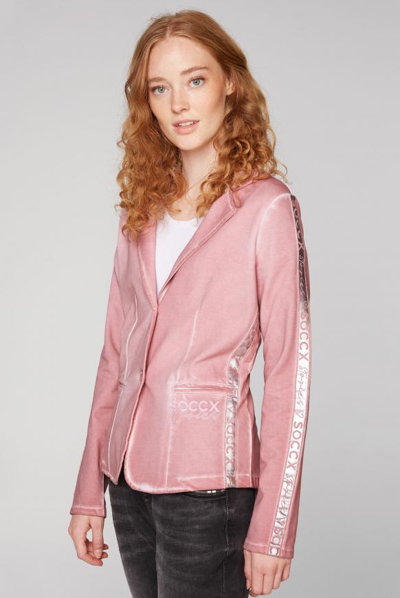 Sweatblazer mit Back Artwork und Logo-Prints