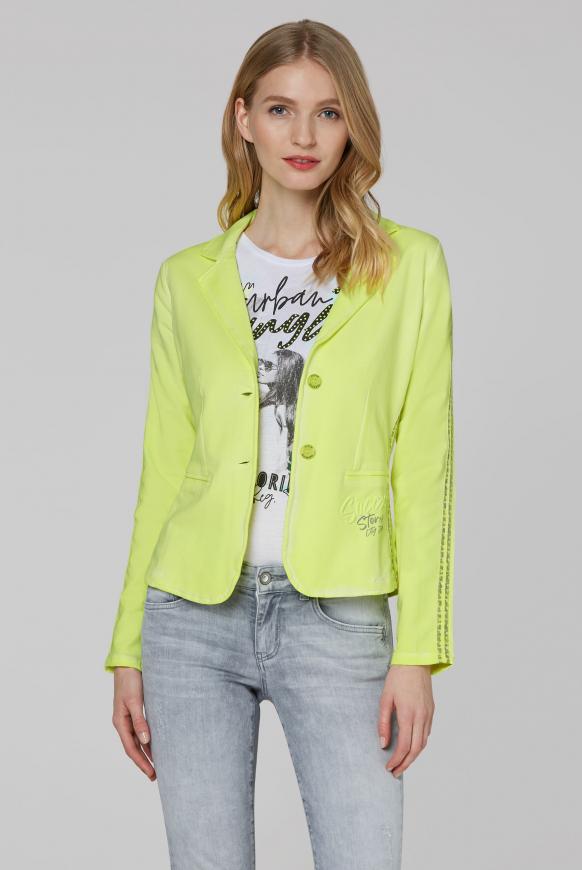 Sweatblazer Oil Dyed mit Tapes und Artwork