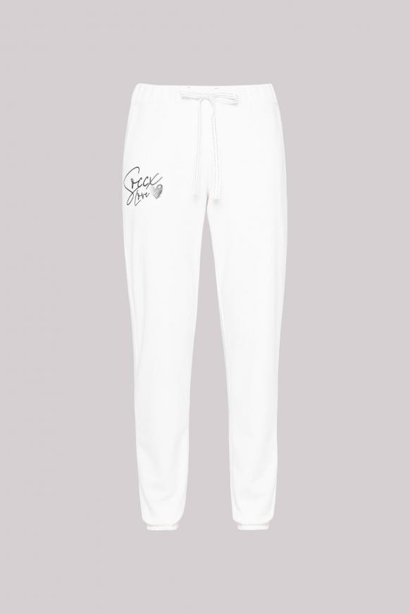 Sweathose mit Glitter Print