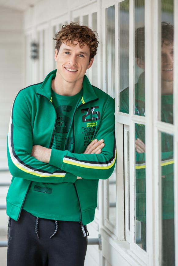 Sweatjacke mit 3D-Gel-Artworks