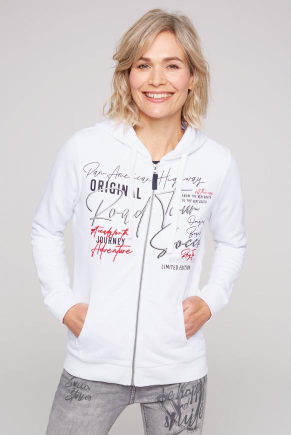 Sweatjacke mit Kapuze und Artwork
