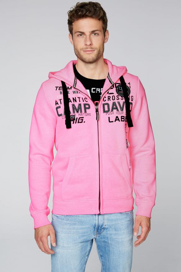 Sweatjacke mit Kapuze und Logo-Artwork