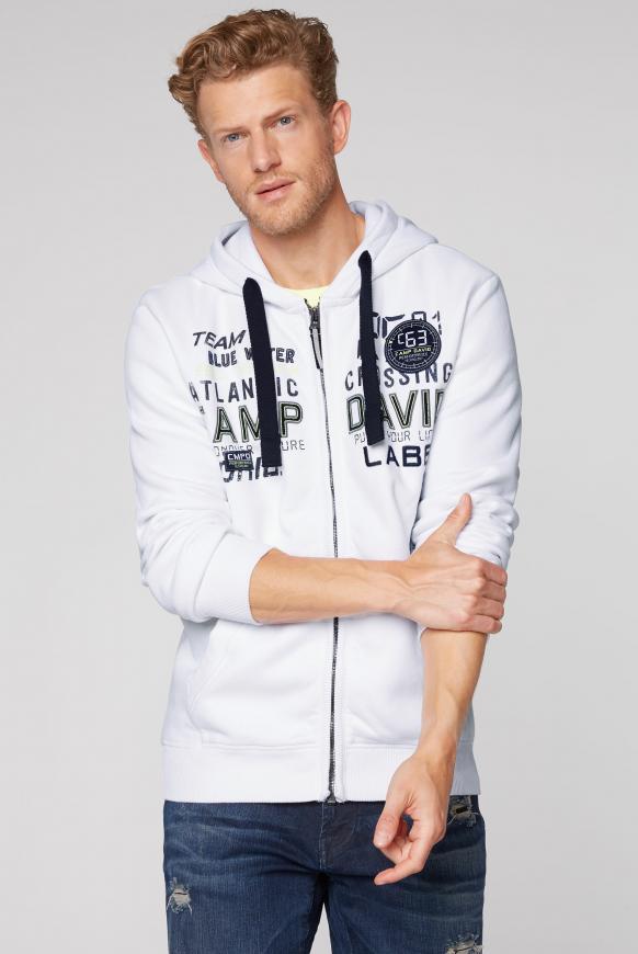 Sweatjacke mit Kapuze und Logo-Artwork