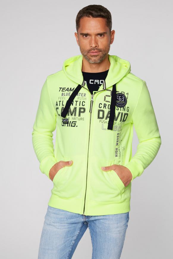 Sweatjacke mit Kapuze und Logo-Artwork
